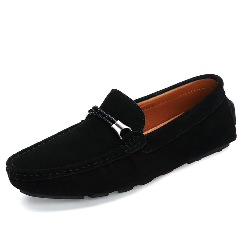 Men's Loafers Shoes Suede Vamp Round Toe Driving Moccasins Shoes Anti-Slip Slip Resistant Comfortable Classic Slip-on