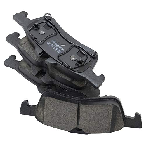 Image of TRQ Rear Brake Pad and Rotor Set Ceramic Compatible with 2007-2008 Mini Cooper