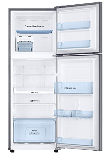 Image of Samsung 256L 2 Star Inverter Frost-Free Convertible 3 In 1 Double Door Refrigerator Appliance (RT30C3732QB /HL,Bouquet Silver)