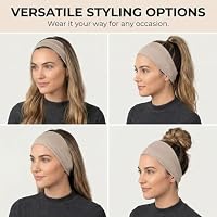 Acozycoo Headbands for Women,Wide Workout Non Slip Sweat Wicking Hair Band — image 5