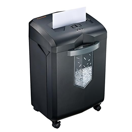 Bonsaii Paper Shredder, 18-Sheet 60-Minutes Shredder for Office Heavy Duty Cross-Cut Shredder with 6 Gallon Pullout Basket 4 Casters(C149-C)