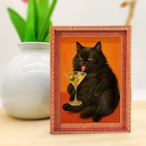 Imanes decorativos con diseño de gato 3D, pack de 6 miniatura 7