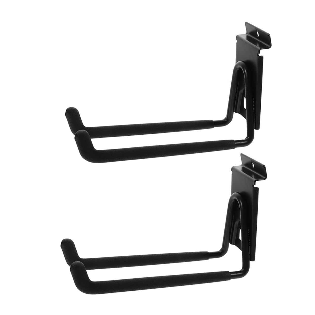 Vaguelly Ganchos de Garaje Resistentes de Hierro Negro, 2 Piezas, 8 Pulgadas, para Pared, Ideales para Colgar Herramientas Garaje