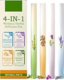 EONFAVE Lungenreinigung, 4 Stück Mullein Kräuter-Lungenreiniger, Mullein Lung Purifier Lungenreinigungsspray für Breathing Ease, Sanft Formel, Atemwegsunterstützung Stift für Männer Frauen