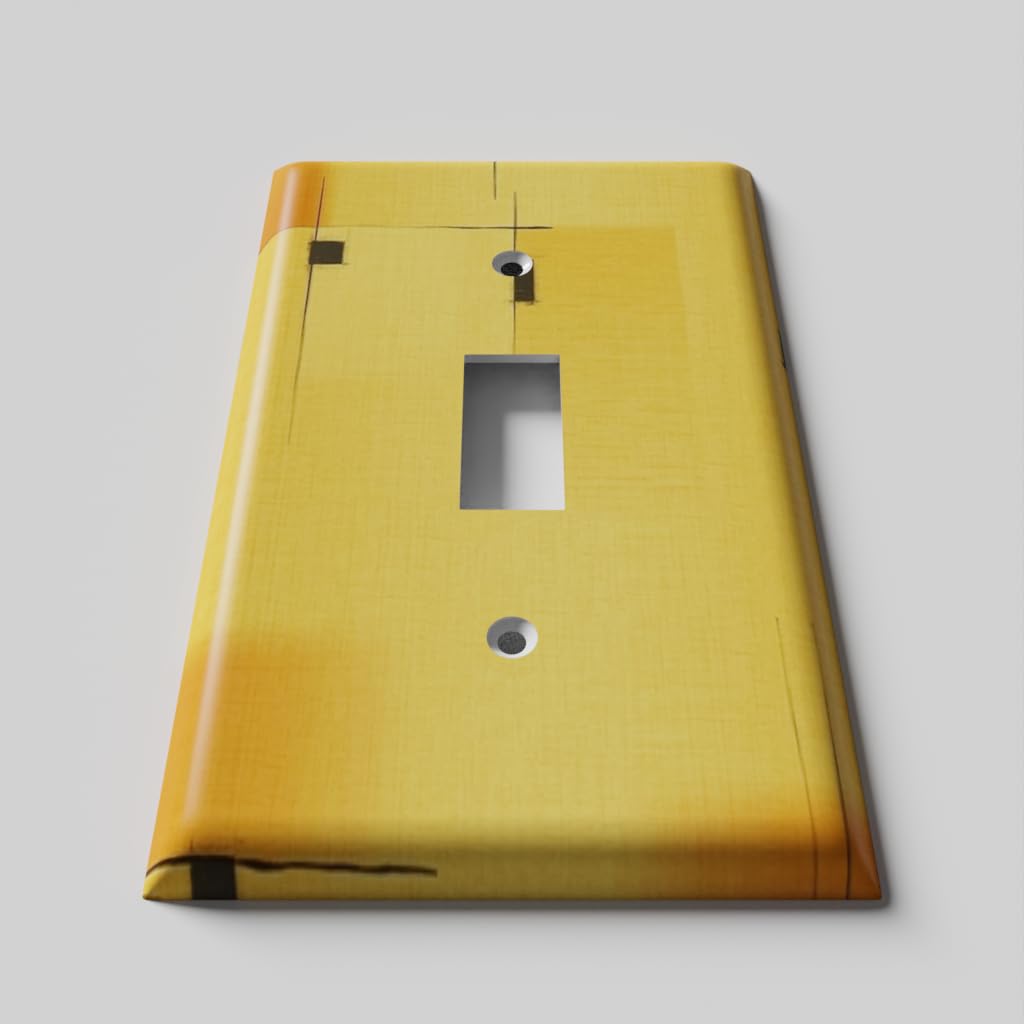 SnazzySwitch Gold Retro Decorative Light Switch Cover - Single Toggle Wall Plate