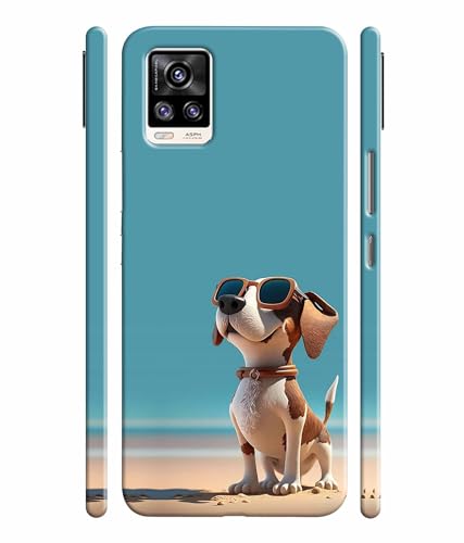 Image of Cute Pet Dog Lover Printed Hard Back Case Cover & Compatible for Vivo V20 Pro (Multicolor) - D1814