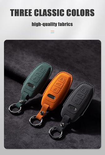 Coque de clé Audi daim boîtier antichoc pour clé intelligente - 3