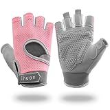 ihuan New Breathable Workout Gloves - No More Sweaty and Full Palm Protection for Men and Women Gym