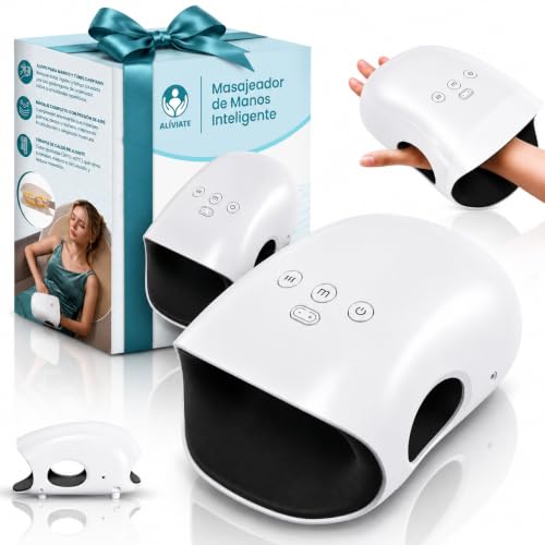 ALIVIATE Masajeador de Manos Electrico con Calor Guante Artritis Manos Aliviante con 3 Modos y Temporizador Masajeador… — oferta en Amazon