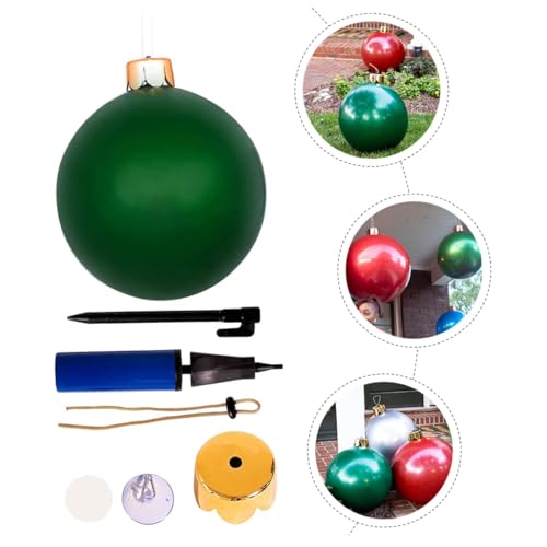 Boule de Noël gonflable décorative grand modèle pour salon et fête intérieure - 4