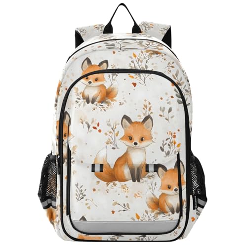 Sac à dos ordinateur enfants au motif renard mignon pour l'école