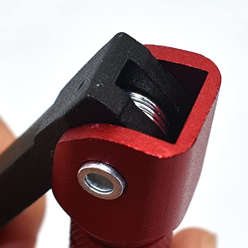 Image of CNC Aluminum Folding Gear Shift Lever, Foldable Gear Shift Lever Fit for 50cc 110cc 250cc Dirt Pit Monkey Bike Motorcycle ATV Quad Accessories Parts (Black&Red)
