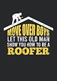  Notizbuch A5 kariert mit Softcover Design: Alter Dachdecker Mann Spruch Herren Handwerker Hammer: 120 karierte DIN A5 Seiten