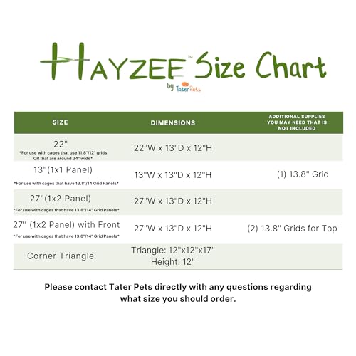 Hayzee Original Guinea Pig Hay Holder Feeder Litter Box Less Mess Encourages Natural Burrowing Instincts and Provides Ample Supply of Hay to Guinea Pigs and Rabbits (Black, 27")