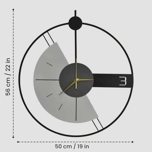 Image of Smartway Celestia 6 Watt LED Wall Lamp with Analog Clock | Modern Decorative Wall Light with 3 Color Modes | Stylish Wall Clock Light for Bedroom, Living Room, Hall & Bedside | 1-Year Warranty