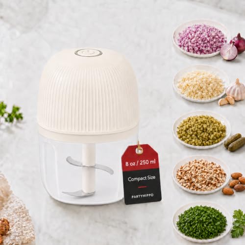 PARTYHIPPO 250ml Cordless Mini Chopper