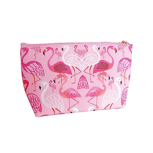Outflower Flamingo Pattern Cosmetic Bag Wash Bag Travel Storage Bag Make Up Toiletry Bags Storage Organiser for Women, Ladies