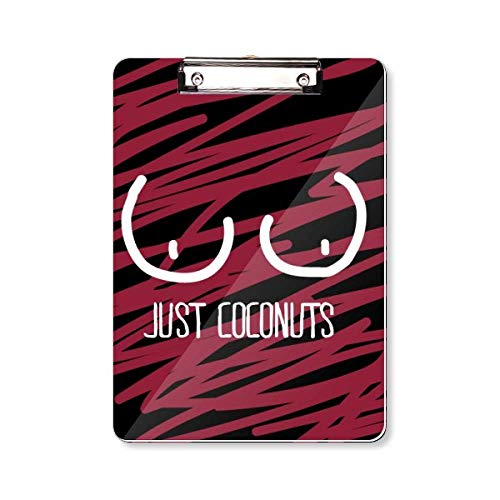 Porte-bloc dessin A4 rigide avec pince forte Just Coconuts bicolore