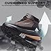 Men's Orthopedic Wide Lightweight Walking Shoes: Plantar Fasciitis Arch Support Orthotic Trail Sneakers, Neuropathy Fashion Dressy Backpacking Waterproof Workout Non Slip Ankle Boots Brown Size 9.5
