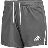 adidas Women's Team Issue Knit Shorts XL Gray | White