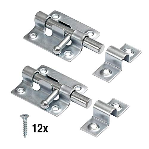LouMaxx 10138 Door Lock, Silver, 38x55 mm - Image 3