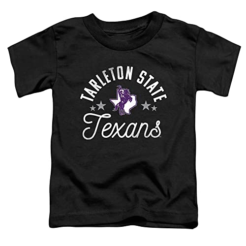 Tarleton State University Official Texans Unisex Toddler T Shirt,Black, 4