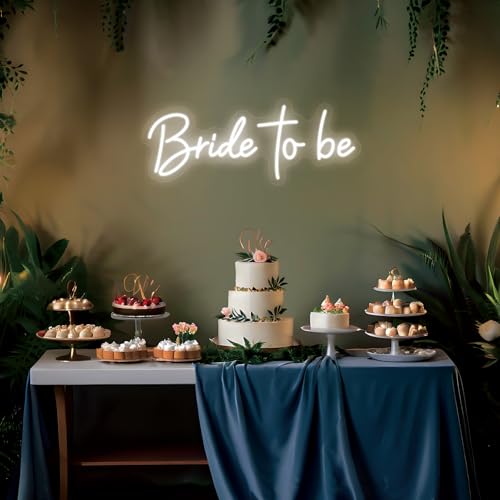 Image of Bride to be Neon Sign for Bride Bridal Shower Decor 16.5 x 6.5 inch