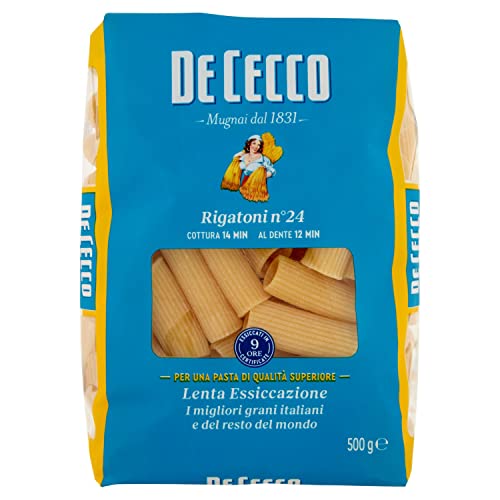 De Cecco Pasta di Semola di Grano Duro Rigatoni Numero 24, 500g