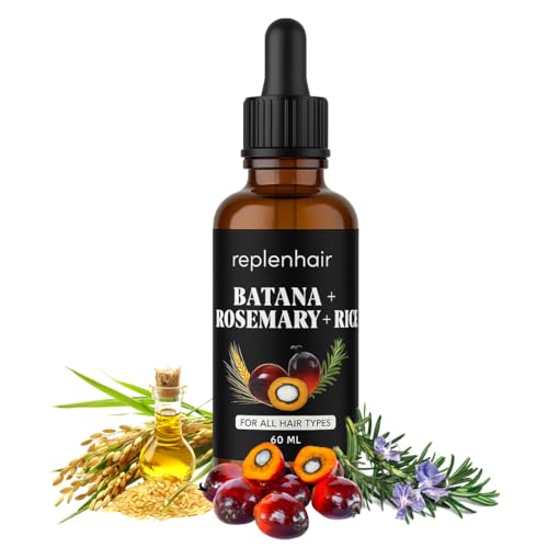 Batana Oil for Hair Growth Oil with Rosemary Castor, 100% Pure, O...