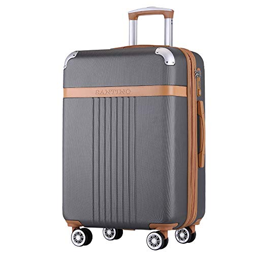 Mala Bordo De Viagem Rígida 20 Polegadas Com Rodas Duplas 360º - Padrão Anac 10 kg - Athena - Santin