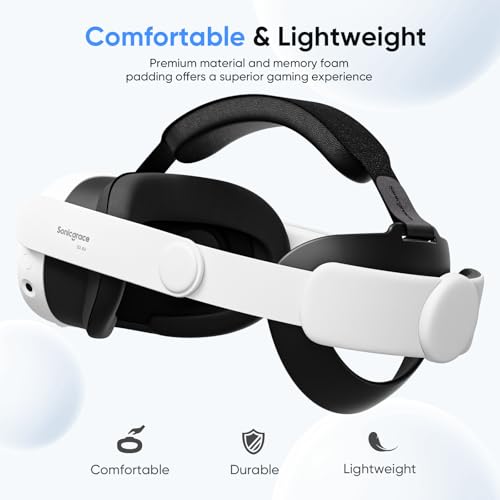 Image of Sonicgrace S3 Air Comfort Head Strap Compatible with Meta Quest 3 and Quest 3S, Adjustable Lightweight Durable Replacement Strap Accessories