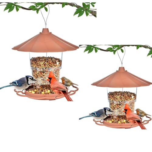 Taoying Mangeoire pour Oiseau,extérieur Mangeoire Lanterne Oiseaux, imperméable, Suspendue Convient pour la Cour de la Maison,Bird feeders for Outdoors