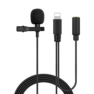 MeloAudio Professionele Lavalier Revers Clip-on Interview Podcast Ruisonderdrukking Microfoon met Omnidirectionele Mic…