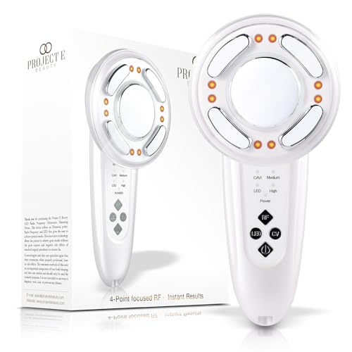 Project E Beauty LED+ Radio Frequency Slimming Therapy |Wireless RF Red LED Photon Vibration Collagen Boosting Smooth Skin Firming Tightening Cellulite Fat Removal Body Shaping Slimming Device