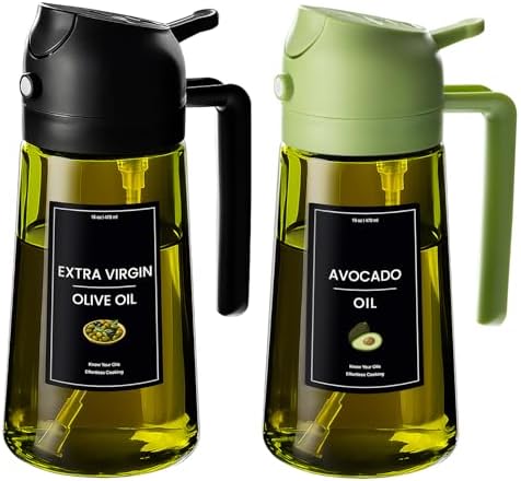 CXINYI - 16oz/470ml Olive Oil Dispenser for Kitchen with Stickers...