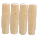 DIYEAH 4 Stück Zubehör Für Hardware-werkzeuge Holzfeile Grillzubehör Universalgriff Für Gartengeräte Dateihandle Outdoor -zubehör Holzdateihandel Lotusbaum Beige
