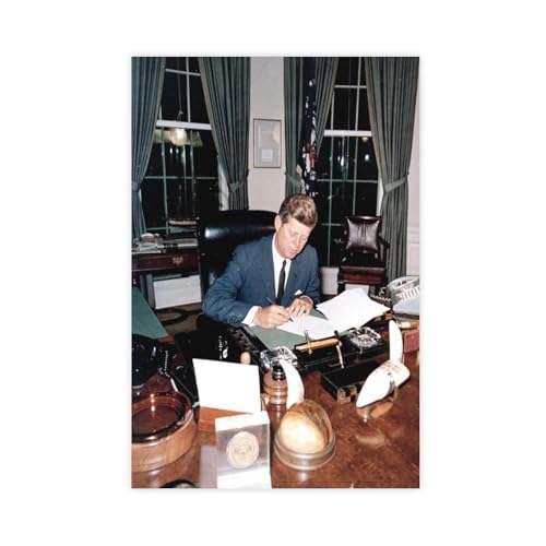 Toile JFK Bureau Ovale pour décoration moderne de chambre et salon