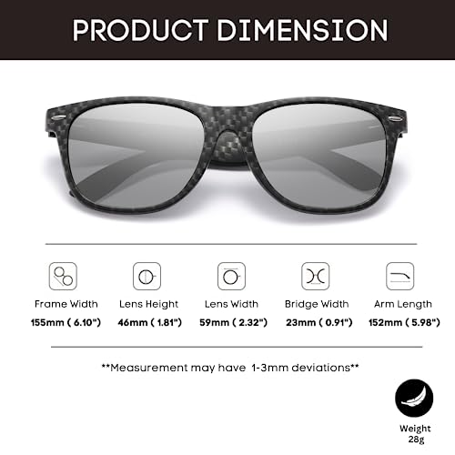 Image of XXL Size Extra Large Polarized Sunglasses 155MM for Big Wide Heads Men TR90 Ultralight UV400 Protection Glasses