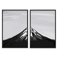 SIGNWIN Framed Canvas Wall Art Abstract Mountain Canvas Prints Home Artwork Decoration for Living Room,Bedroom - 16