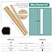 Upgraded Mahjong Racks with Pushers, Set of 4 Trays for American Mahjong Games, Wooden Holders for Mahjong, Dominoes & Mexican Train Game Nights (Includes Magnetically Attached Mahjong Pushers)