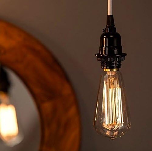 Swag Light Hanging Pendant Light Cloth Cord Kit Multiple Colors - Antique Brown