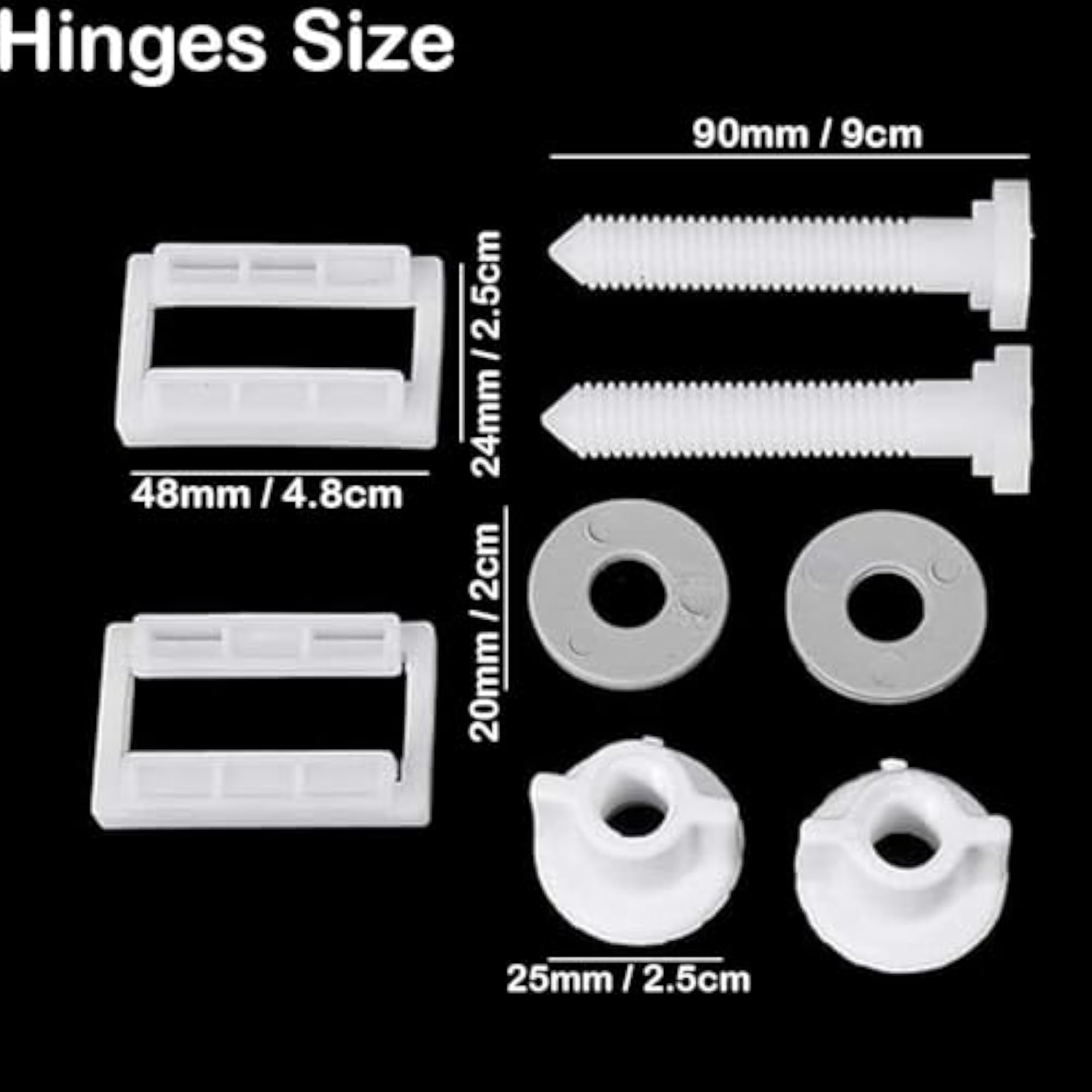 Toilet Seat Bolts and Screws Replacement Kit