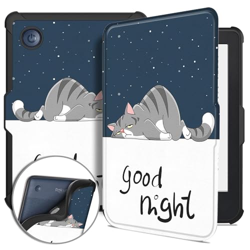 HEISHAYU Capa para Kobo Clara Colour 2024/BW 2024/2E 2022, 6" eBook Reader Sleep Cover, gato