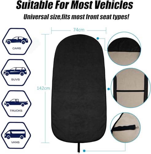 Funda asiento coche Audi Q3 2011-2018: protector impermeable tipo toalla 2