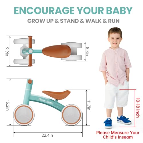 Baby Balance Bike with 4 LED Wheels