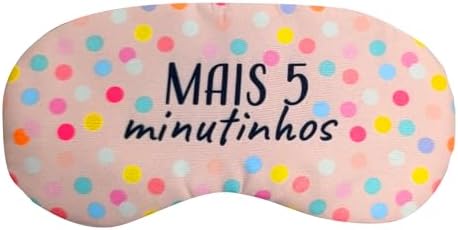 Máscara de Dormir com Gel mais 5 minutinhos rosa bolinha confortá...