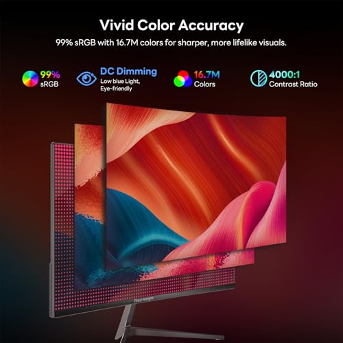 Image of Raywego 24 Inch Curved Gaming Monitor, 200Hz /180Hz, FHD 1080P Computer Monitor, 1ms MPRT, 4000:1 Contrast Ratio, FreeSync, Eye-Care, HDMI, DP, VESA Mount Compatible