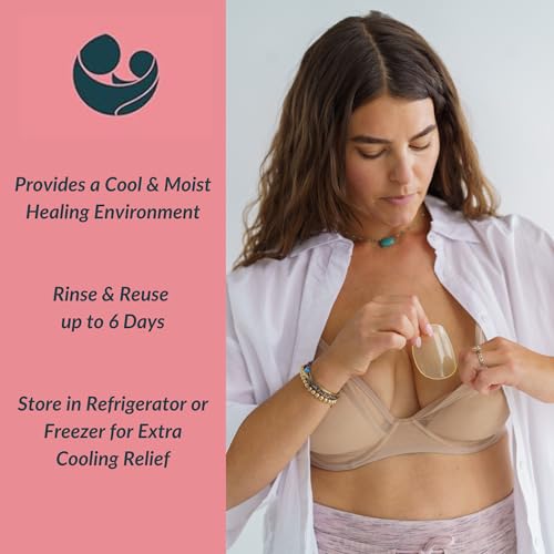 Image of Ameda ComfortGel HydroGel Soothing Nursing Pads | Breast Pads | Hydrogel Nipple Pads for Breastfeeding | Reusable Cooling Nipple Gel Pads | Breastfeeding Supplies Nursing Gel Pads | 1 Pair (2 Count)