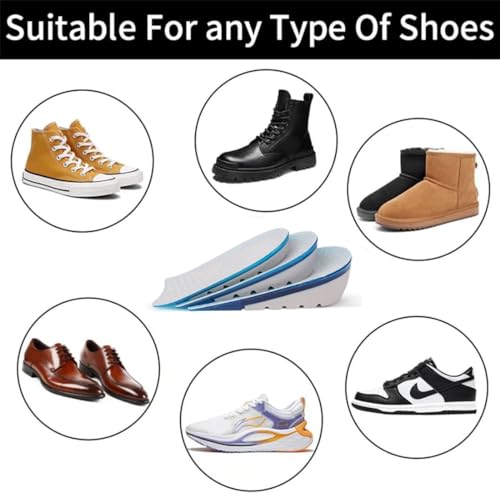 Plantillas elevadoras de altura 1 par para hombre y mujer miniatura 3