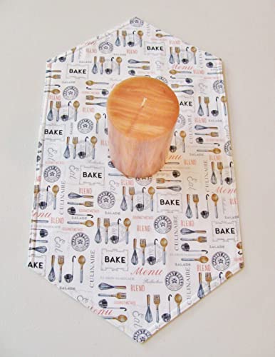 Gourmet Kitchen Table Runner (Various Sizes) Custom-Made Padded Reversible Made In Usa #TOP1